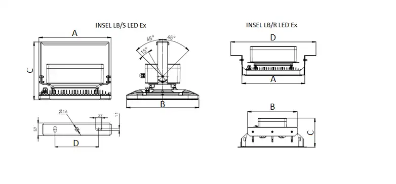 Светильник INSEL LB/S LED 70 D120 Ex 5000K 1334000440 Световые Технологии