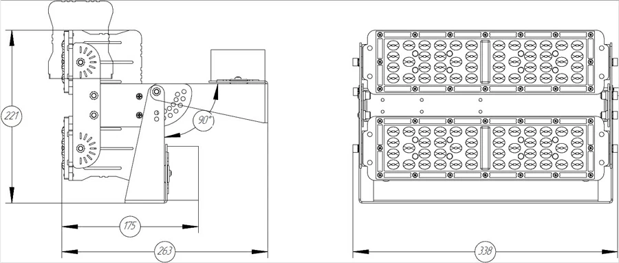 Светодиодный прожектор 200Вт IP65, FG 100 200W (Линза К/Г), уличный/промышленный