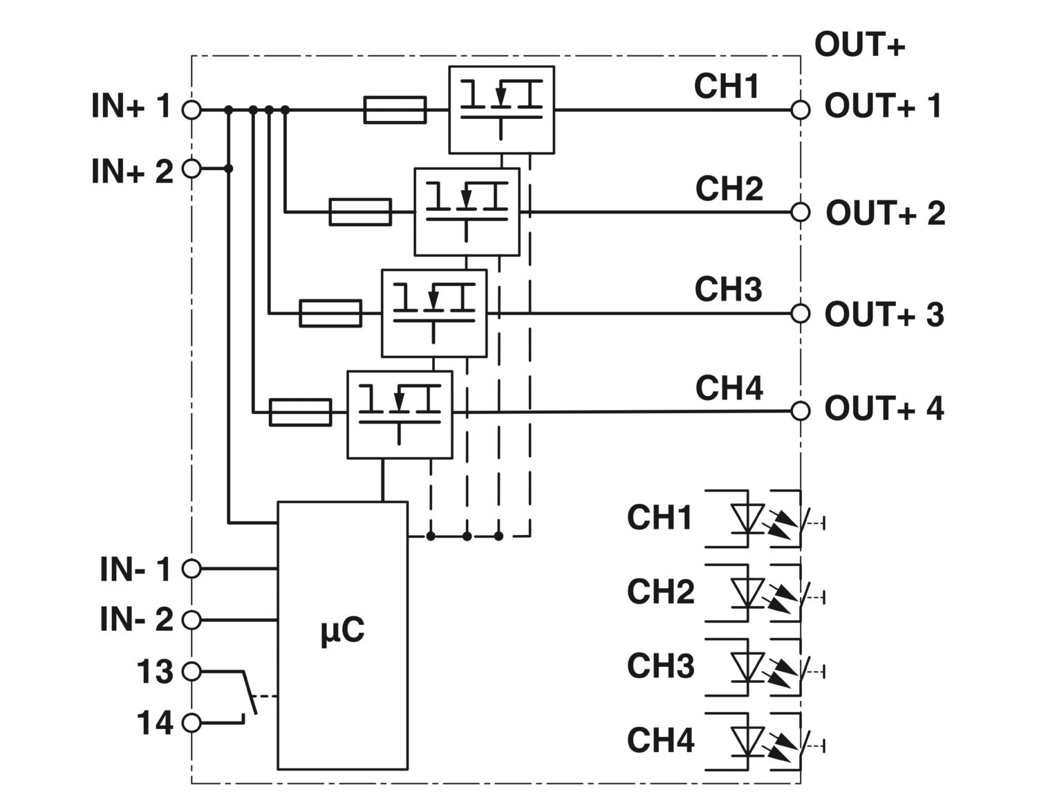 Выключатель электронный защитный CBMC E4 24DC/1-10A NO, 2906032, Phoenix Contact