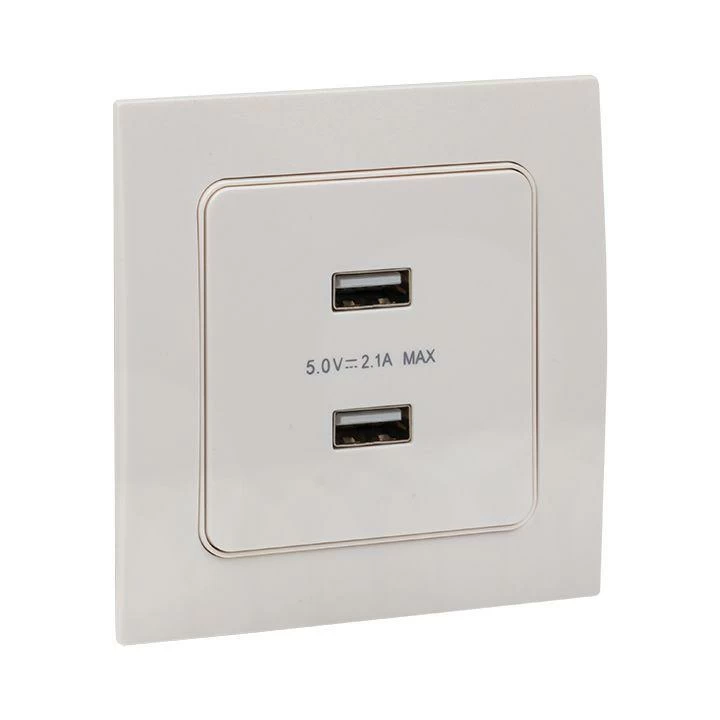Розетка USB 2-м Стокгольм 2.1А механизм бел. PROxima EKF EYR16-028-10-2USB